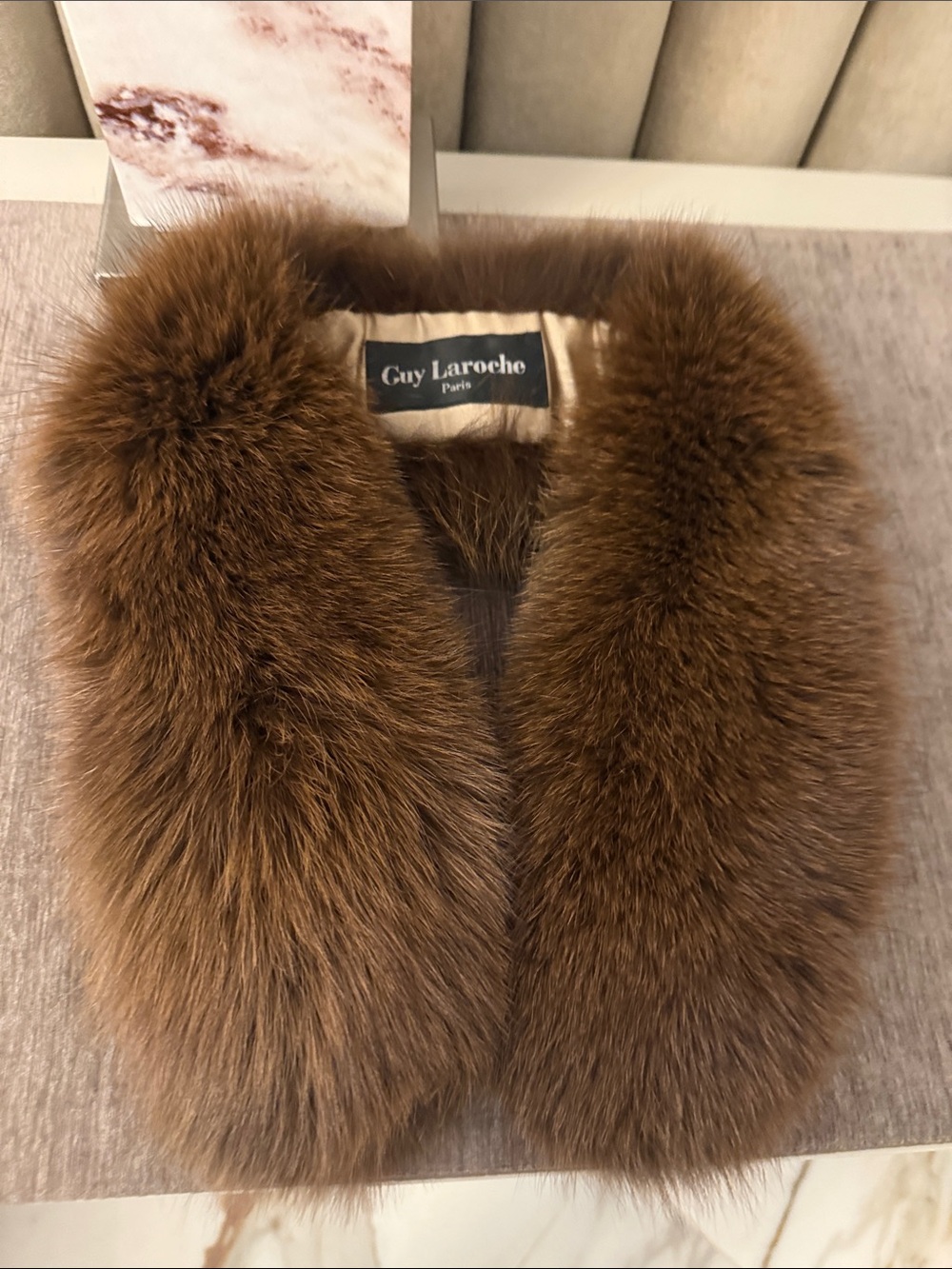 Guy Laroche Fox fur scarf
